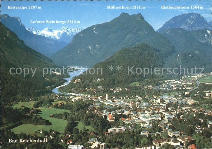 Bad Reichenhall Fliegeraufnahme Muellnerhorn Ristfeuchthorn