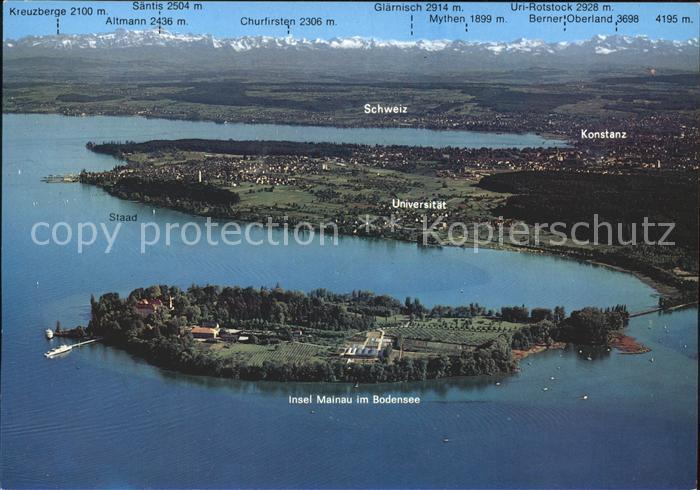 Insel Mainau Fliegeraufnahme Staad Konstanz Schweiz