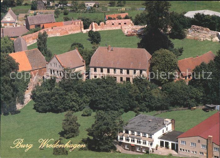 Wredenhagen Burg Wredenhagen Schule Gaststaette Mehrzweckhalle