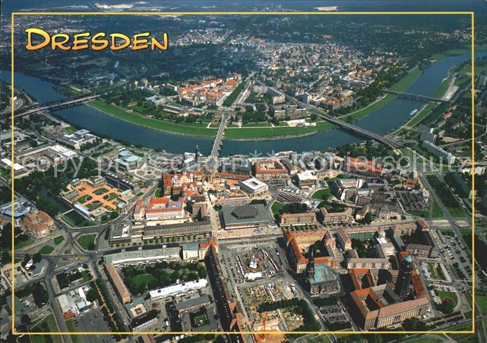 DRESDEN Elbe Fliegeraufnahme