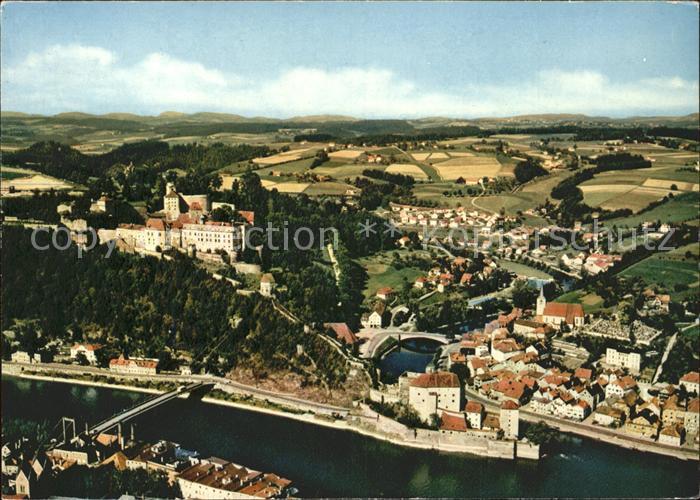 PAssAU Bayern Veste Oberhaus Wasserburg Niederhaus Fliegeraufnahme