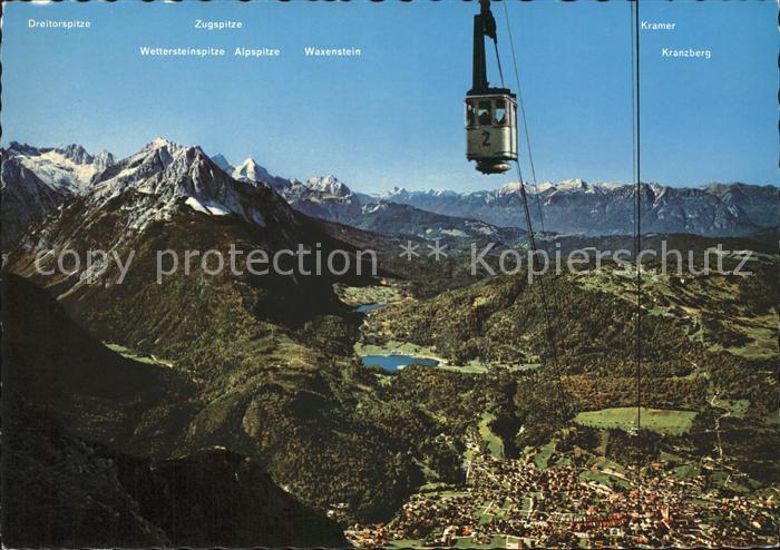 Mittenwald Karwendel Tirol Karwendel-Seilbahn Zugspitzgruppe