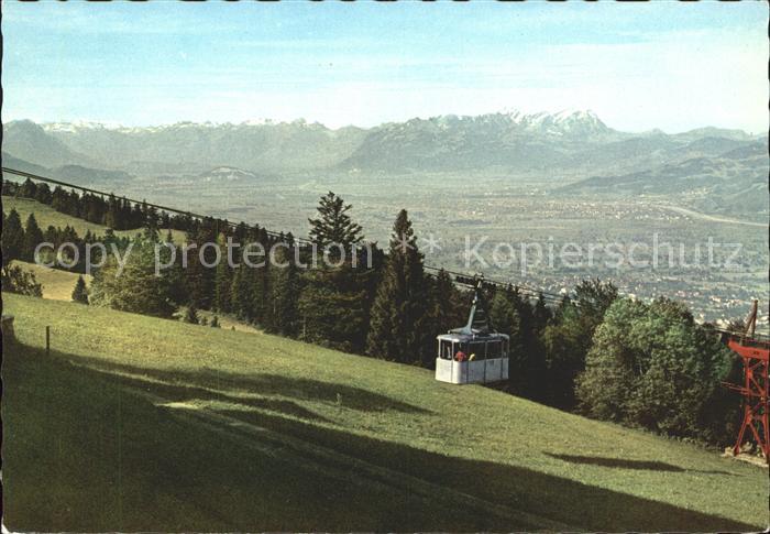 Bregenz Vorarlberg Pfaender-Seilbahn Schweizer Berge