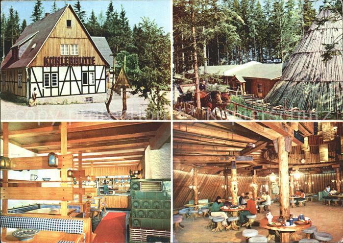 Sosa Erzgebirge Konsum Gaststaetten Koehlerhuette und Meiler Talsperre des Fried