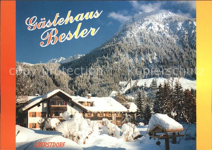 Oberstdorf Gaestehaus Besler Winterpanorama