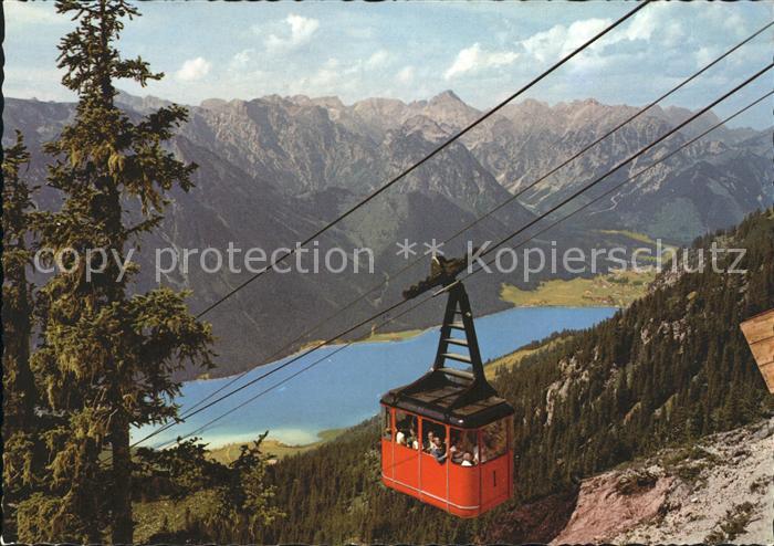 Maurach Tirol Rofanbahn Schwebebahn mit Blick auf Achensee Pertisau Karwendel Al