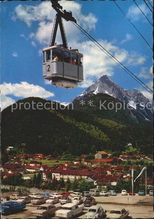 Mittenwald Bayern Karwendelbahn Bergbahn gegen Wettersteinspitze