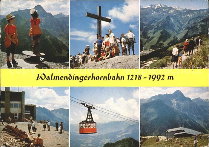 Mittelberg Kleinwalsertal Walmendingerhornbahn Bergbahn Gipfelkreuz Bergwandern
