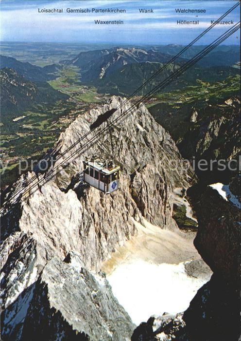 GARMISCH-PARTENKIRCHEN Bayern Panorama Blick von der Zugspitze Grosskabinenbahn