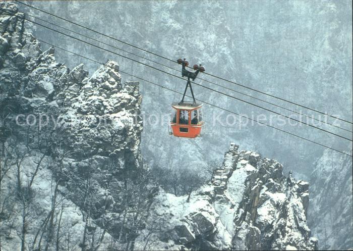 Thale Harz Personenschwebebahn Bergbahn Winterimpressionen