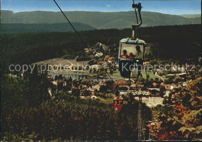 Hahnenklee-Bockswiese Harz Panorama Blick von der Bocksberg Seilbahn Kurort Wint