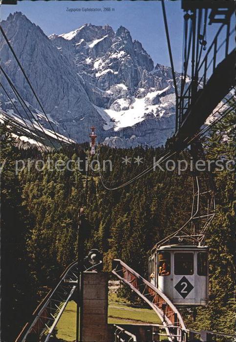 Eibsee Bayerische Zugspitz Seilbahn zum Zugspitzgipfel