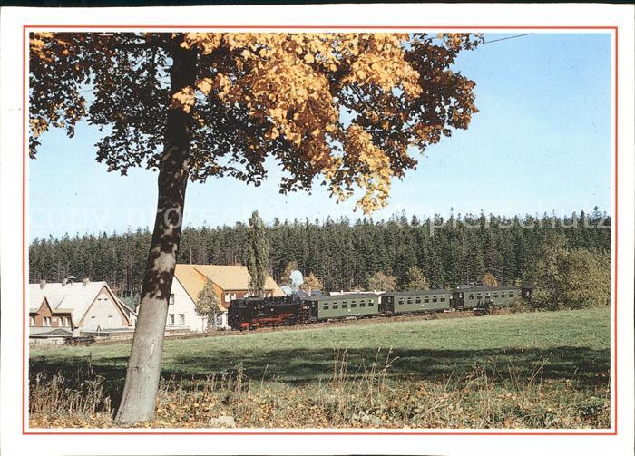 Kretscham-Rothensehma Teilansicht Eisenbahn Dampflokomotive Herbststimmung