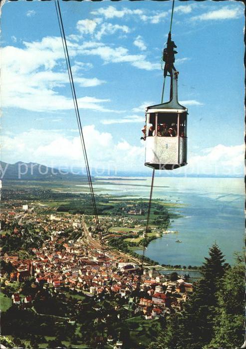 Bregenz Vorarlberg Pfaenderbahn Bergbahn Panorama Bodensee