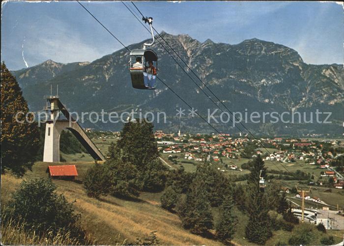 GARMISCH-PARTENKIRCHEN Bayern Eckbauer Bahn mit Kramer Sprungschanze