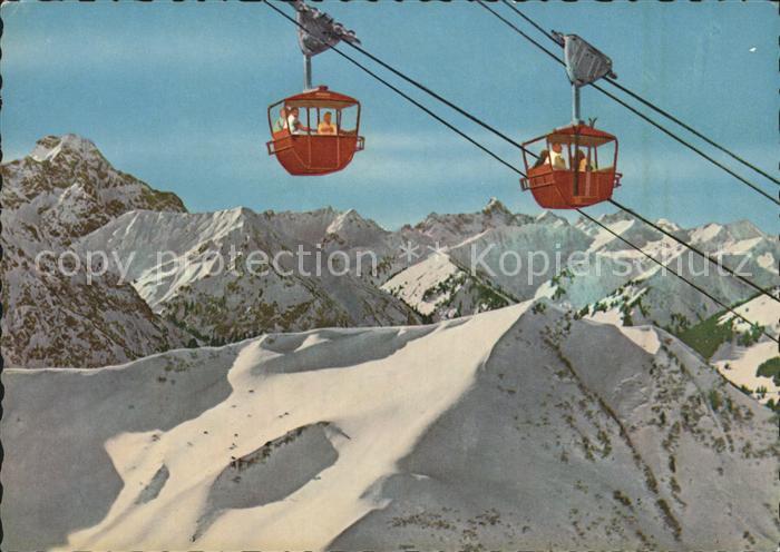 Riezlern Kleinwalsertal Vorarlberg Kanzelwandbahn Blick auf Widderstein und Hoch
