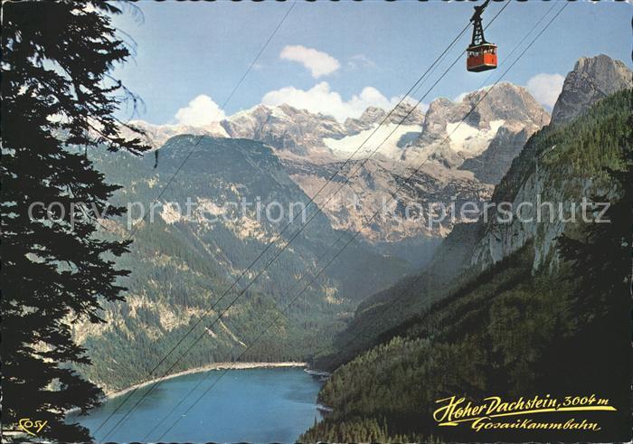 Gosau Oberoesterreich Gosaukammbahn Bergbahn Gosausee Hoher Dachstein Alpenpanor