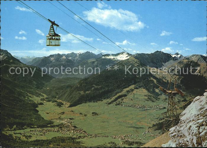 Ehrwald Tirol Tiroler Zugspitzbahn Bergbahn Blick ins Ehrwalder Talbecken Alpenp