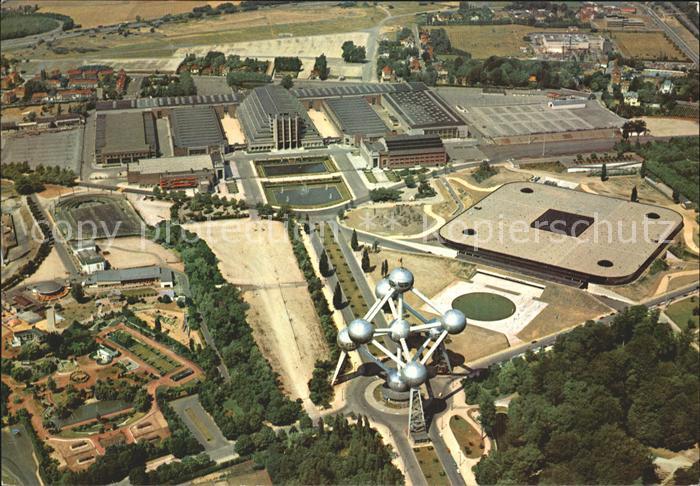 Bruxelles Bruessel Panorama du Heysel vue aerienne Atomium