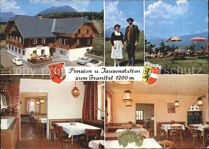 Mariapfarr Pension Jausenstation zum Granitzl Garten Trachten