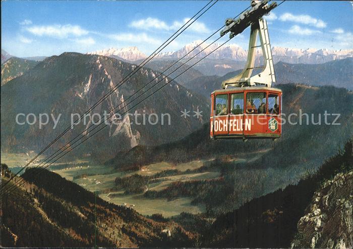 Bergen Chiemgau Hochfelln Seilbahn Panorama Berchtesgadener Alpen