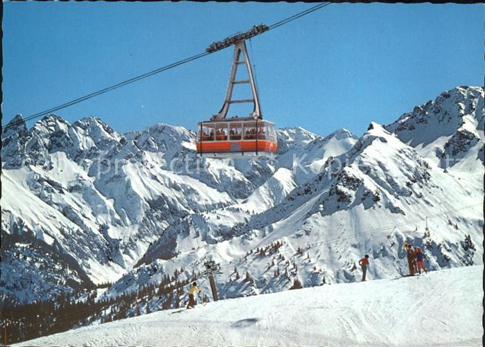 Oberstdorf Fellhornbahn Bergbahn Wintersportplatz Allgaeuer Alpen