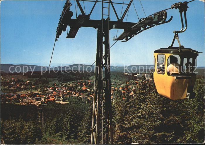 Hahnenklee-Bockswiese Harz Panorama Blick von der Seilbahn