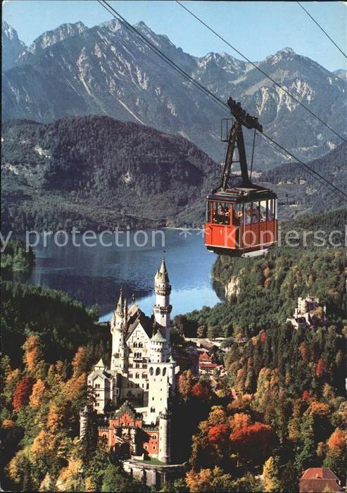 Schwangau Tegelbergbahn Koenigsschloesser Neuschwanstein Hohenschwangau Alpsee T