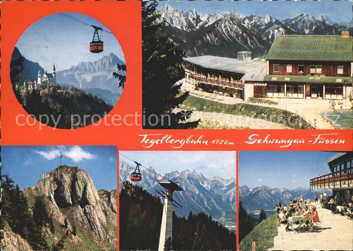Schwangau Tegelbergbahn Bergrrestaurant Schloss Neuschwanstein Alpenpanorama