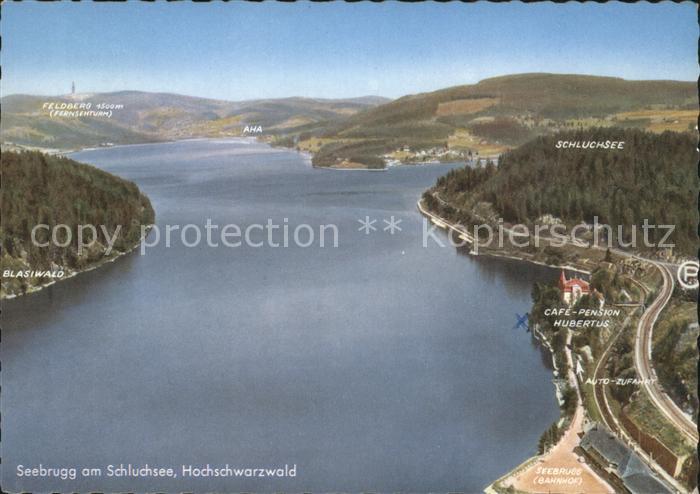 Seebrugg Cafe Pension Hubertus Hochschwarzwald Fliegeraufnahme