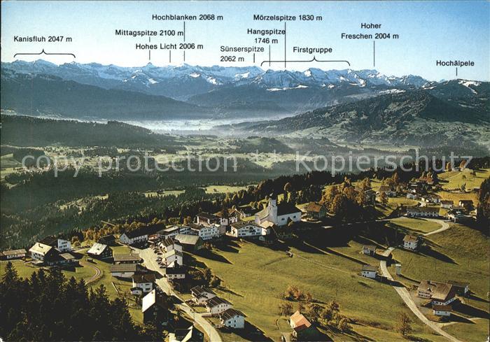 Sulzberg Vorarlberg Bregenzerwald Alpenpanorama Fliegeraufnahme