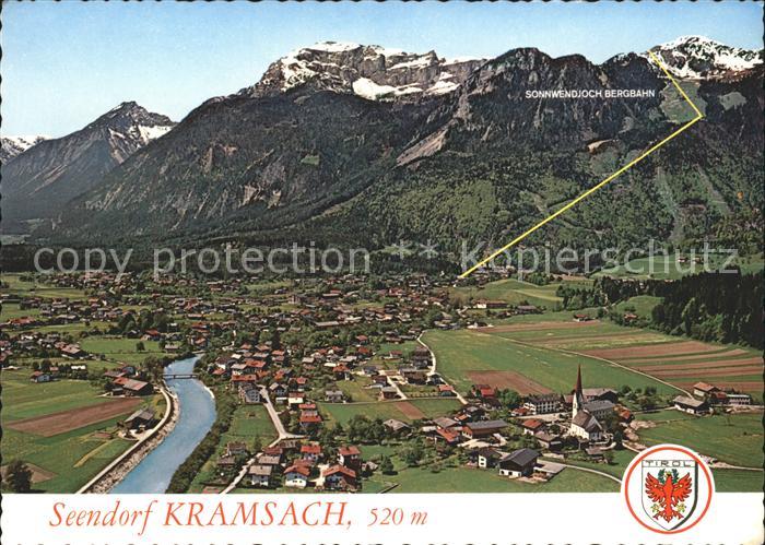 Kramsach Voldoepp spaetgotische Pfarrkirche Sonnwendjoch Bergbahn Wappen Flieger