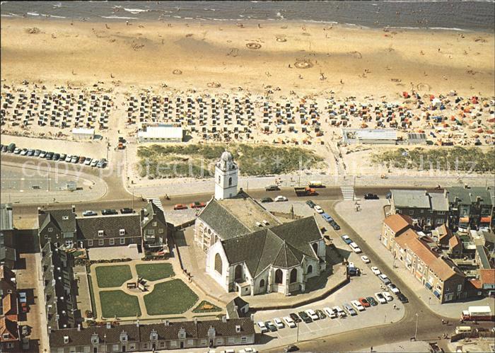 Katwijk St Andreaskerk 15e eeuw Luchtopname