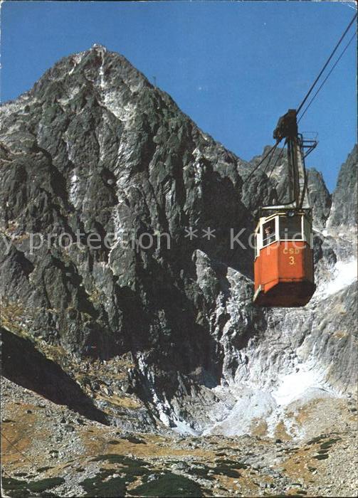 Hohe Tatra Visuta lanovka z Tatranskej Lomnice Skalnata dolina Seilbahn