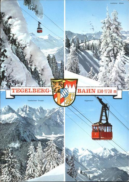 Schwangau Tegelbergbahn Winterimpressionen Wappen Alpenpanorama