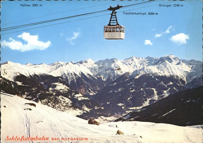Bad Hofgastein Seilbahn zur Kleinen Scharte Schlossalmbahn Wintersportplatz Alpe