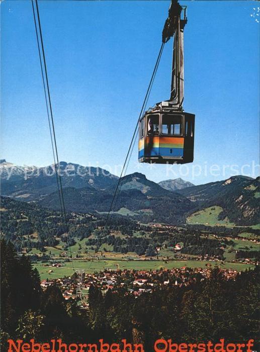 Oberstdorf Nebelhornbahn Panorama Allgaeuer Alpen