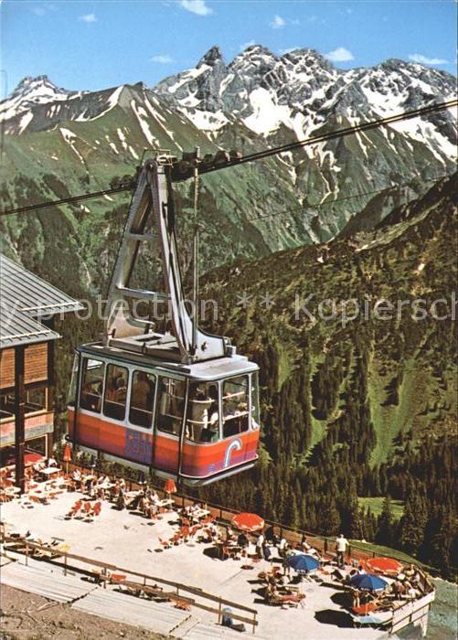 Oberstdorf Fellhornbahn Birgsautal Bergrestaurant Terrasse