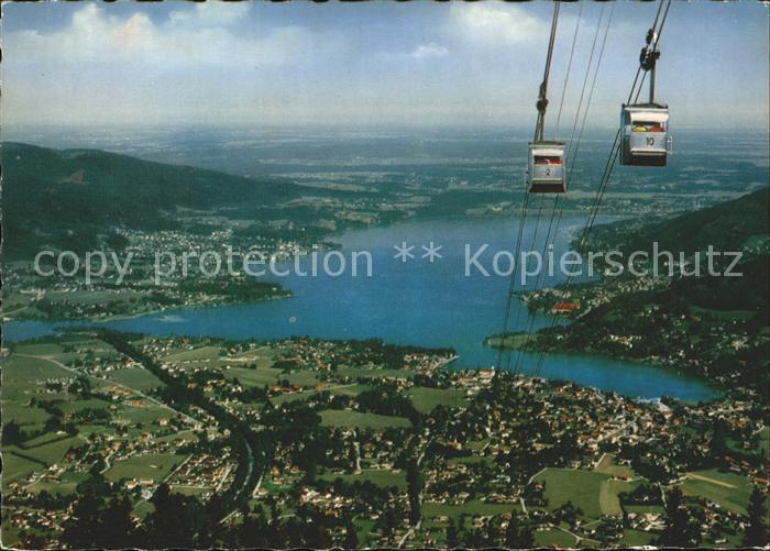 Rottach-Egern Tegernseer Tal mit Wallbergbahn Bad Wiessee Gmund