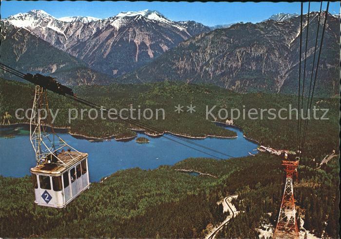Eibsee Bayerische Zugspitzseilbahn Zugspitze Alpenpanorama