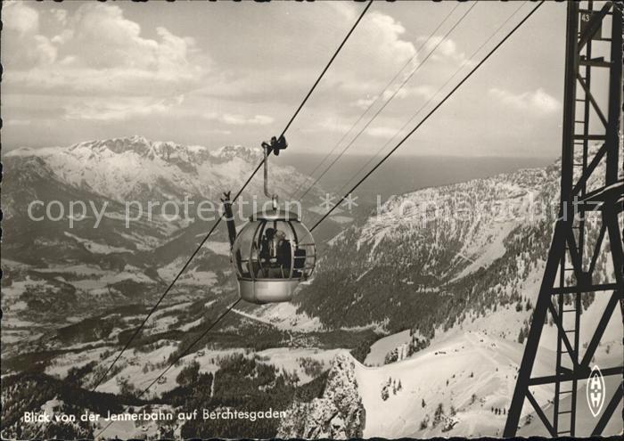 BERCHTESGADEN Bayern Panorama Blick von der Jennerbahn Bergbahn