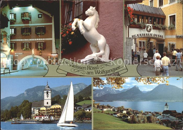 St Wolfgang Wolfgangsee Hotel Restaurant Im Weissen Roessl Wolfgangsee Segelboot