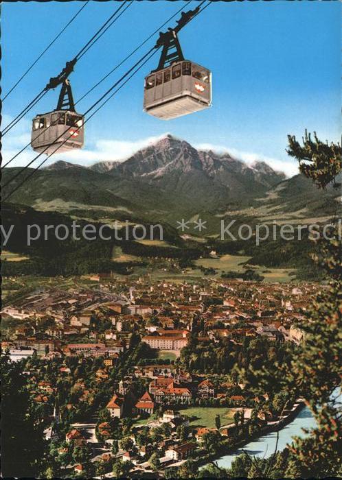 Innsbruck Panorama Olympiastadt Nordkettenbahn gegen S?den Bergbahn