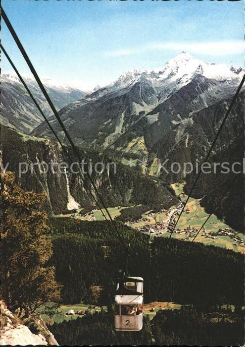 Mayrhofen Zillertal Panorama Blick von der Penkenbahn Bergstation Ahornspitze