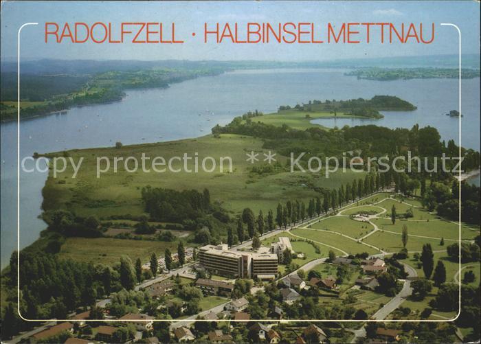 Radolfzell Bodensee Halbinsel Mettnau Fliegeraufnahme