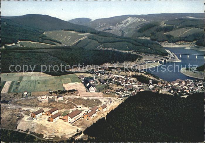Schulenberg Oberharz mit Okertalsperre Luftkurort Fliegeraufnahme