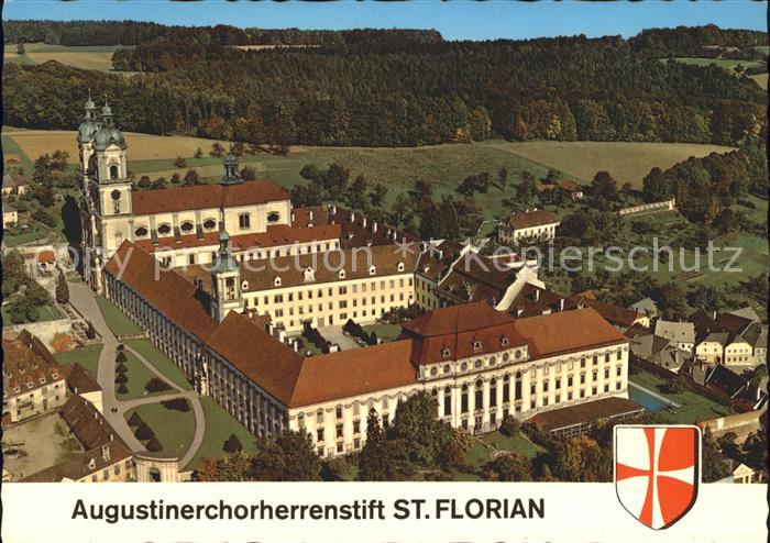 Sankt Florian Augustinerchorherrenstift Wappen Fliegeraufnahme