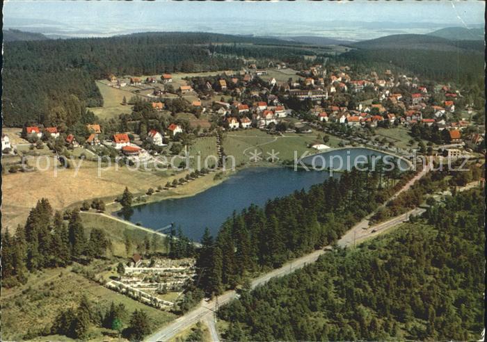 Hahnenklee-Bockswiese Harz Heilklimatischer Kurort Wintersportplatz See Fliegera