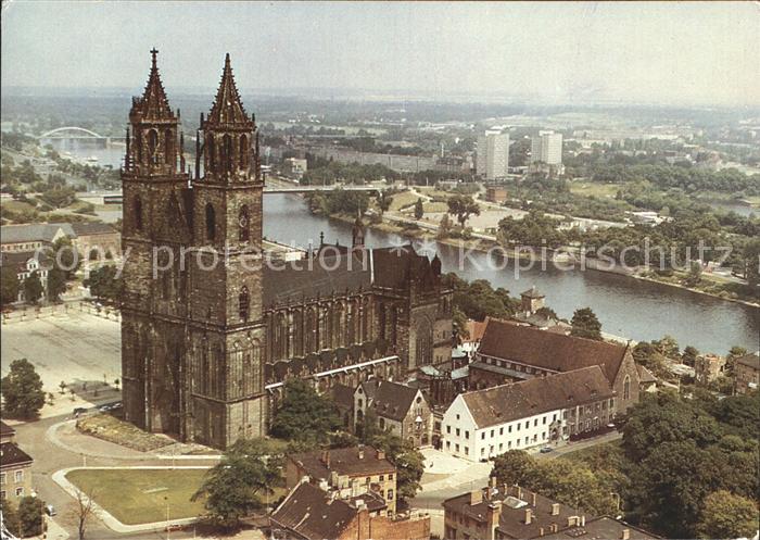 MAGDEBURG CITY Fliegeraufnahme Dom