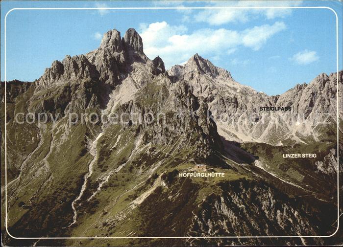 Hofpuerglhuette Bischofsmuetze Linzer Steig Steiglpass